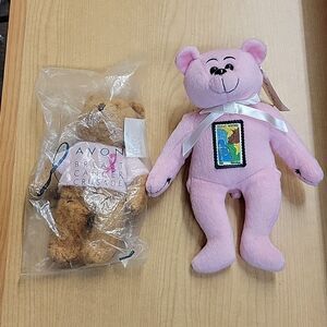 Avon 2001 Breast Cancer Crusade Bear, Postal Pals Susanna Breast Cancer Teddy Be